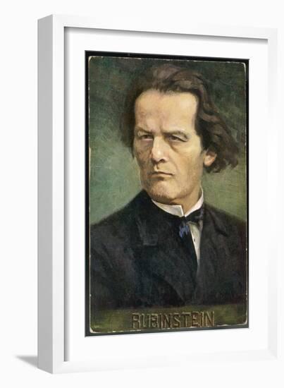 Anton Rubinstein Russian Musician-Eichhorn-Framed Art Print