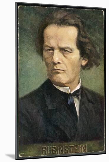 Anton Rubinstein Russian Musician-Eichhorn-Mounted Art Print