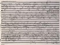 Music Score of Sketches-Anton Webern-Laminated Giclee Print