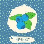 Blackberry with Dots Pattern-Anton Yanchevskyi-Art Print