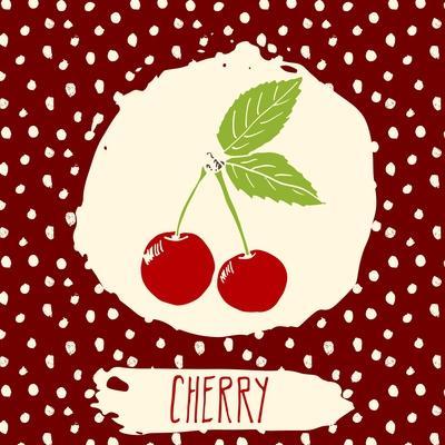 Cherry with Dots Pattern