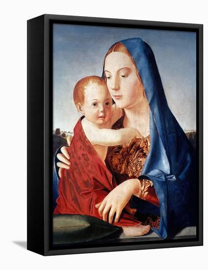 Antonello: Virgin & Child-Antonello da Messina-Framed Stretched Canvas