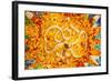 Antoni Gaudi Ceramic Mosaic Design, Guell Park, Barcelona, Catalonia, Spain-BILLPERRY-Framed Art Print