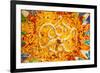 Antoni Gaudi Ceramic Mosaic Design, Guell Park, Barcelona, Catalonia, Spain-BILLPERRY-Framed Art Print