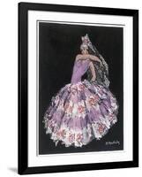 Antonia Argentina (Antonia Merce) Flamenco Dancer in "Cordoba" by Albeniz-Marguerite Mackain-Framed Art Print