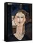 Antonia-Amedeo Modigliani-Framed Stretched Canvas