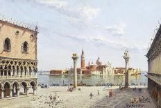 Castel Sant'Angelo and St. Peter's from the Tiber-Antonietta Brandeis-Giclee Print