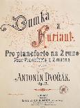 Title Page of Legends, Opus 59-Antonin Leopold Dvorak-Giclee Print