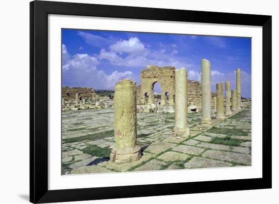 Antonine Gate and Ruined Pillars, Sbeitla, Tunisia-Vivienne Sharp-Framed Photographic Print