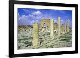 Antonine Gate and Ruined Pillars, Sbeitla, Tunisia-Vivienne Sharp-Framed Photographic Print