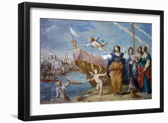 Antonio Abandons His Men in the Battle of Pythian-Jean Boulanger-Framed Giclee Print