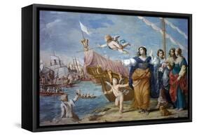 Antonio Abandons His Men in the Battle of Pythian-Jean Boulanger-Framed Stretched Canvas