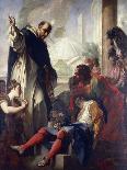 St. Gregory the Great Having Dinner with Christ Pilgrim-Antonio Balestra-Giclee Print