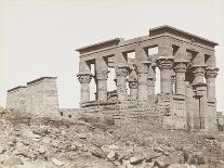 Cleopatra, Temple at Dendera, 19Th Century (Albumen Silver Print)-Antonio Beato-Giclee Print