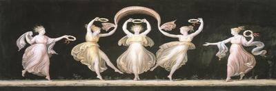 Dancers with Veils and Crowns-Antonio Canova-Giclee Print