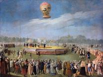 Ascent of a Balloon at the Court of Charles IV-Antonio Carnicero-Giclee Print