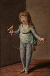 Portrait of A Boy with A Canary (Oil on Canvas)-Antonio Carnicero-Framed Giclee Print