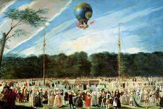 Ascent of a Balloon at the Court of Charles IV-Antonio Carnicero-Stretched Canvas