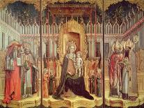 The Virgin Enthroned with Saints Jerome, Gregory, Ambrose and Augustine, 1446-Antonio & D'alemagna Vivarini-Framed Stretched Canvas