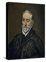 Antonio De Covarrubias Y Leive, Theologian, Canon of the Cathedral of Toledo-El Greco-Stretched Canvas