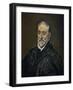 Antonio De Covarrubias Y Leive, Theologian, Canon of the Cathedral of Toledo-El Greco-Framed Giclee Print
