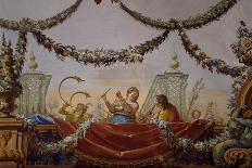 Musicians, Detail of Frescoed Ceiling-Antonio de Dominici-Stretched Canvas