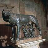 An Etruscan statue, The Capitoline Wolf. Artist: Unknown-Antonio Del Pollaiuolo-Giclee Print