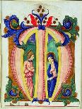 Historiated Initial 'M' Depicting the Annunciation (Vellum)-Antonio di Niccolo di Lorenzo-Framed Giclee Print