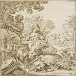 The Abduction of Ganymede by Jupiter Disguised as an Eagle-Antonio Domenico Gabbiani-Laminated Giclee Print