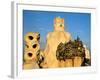 Antonio Gaudi's La Pedrera, Casa Mila, Barcelona, Spain-David Barnes-Framed Photographic Print