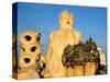 Antonio Gaudi's La Pedrera, Casa Mila, Barcelona, Spain-David Barnes-Stretched Canvas