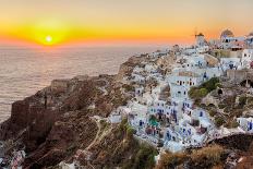 Oia Town , Santorini Island, Greece-Antonio Gravante-Photographic Print