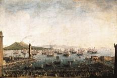 View of Naples with the Castel Nuovo-Antonio Joli-Giclee Print