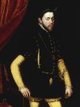 Portrait of King Philip II of Spain-Antonio Mor-Framed Giclee Print