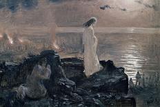 MAGDALENA CONTEMPLATING JESUS, 1909/10, 132x87.3, OIL ON CANVAS-ANTONIO MUÑOZ DEGRAIN-Poster