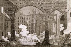 Fire at Theatre San Carlo in Naples, February 12, 1816-Antonio Niccolini-Mounted Giclee Print