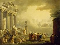 Fire at Theatre San Carlo in Naples, February 12, 1816-Antonio Niccolini-Stretched Canvas