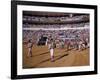 Antonio Ordonez and Luis Miguel Dominguin Greet Crowd Before a Mano Bullfight at Malaga Bullring-James Burke-Framed Premium Photographic Print