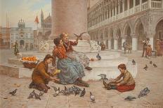 Pigeons of Venice-Antonio Paoletti-Giclee Print