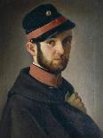 Portrait of Giovanni Maria Damiani Wearing Garibaldi's Army Uniform-Antonio Puccinelli-Giclee Print