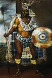 Portrait of Montezuma II Tecnochtitlan (Circa 1466-1520), Last King of Aztecs, 1680-1697-Antonio Rodriguez-Laminated Giclee Print