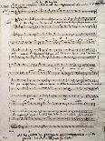 Autograph Music Score of Oratorium-Antonio Salieri-Giclee Print