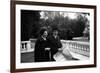 Antonio Segni and His Wife at the Quirinale Gardens-Sergio del Grande-Framed Photographic Print