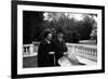 Antonio Segni and His Wife at the Quirinale Gardens-Sergio del Grande-Framed Photographic Print