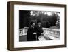 Antonio Segni and His Wife at the Quirinale Gardens-Sergio del Grande-Framed Photographic Print