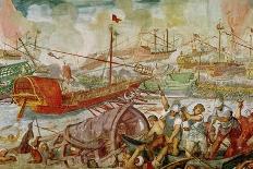 The Battle of Actium, 2nd September 31 BC, 1600-Antonio Vassilacchi-Giclee Print