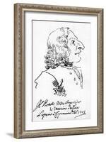 Antonio Vivaldi, 1723-Pier Leone Ghezzi-Framed Giclee Print