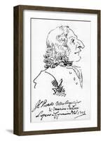 Antonio Vivaldi, 1723-Pier Leone Ghezzi-Framed Giclee Print
