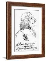 Antonio Vivaldi, 1723-Pier Leone Ghezzi-Framed Giclee Print