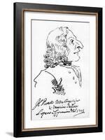 Antonio Vivaldi, 1723-Pier Leone Ghezzi-Framed Giclee Print